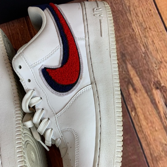 Men's Nike Air Force White Red Blue - Picture 4 of 8